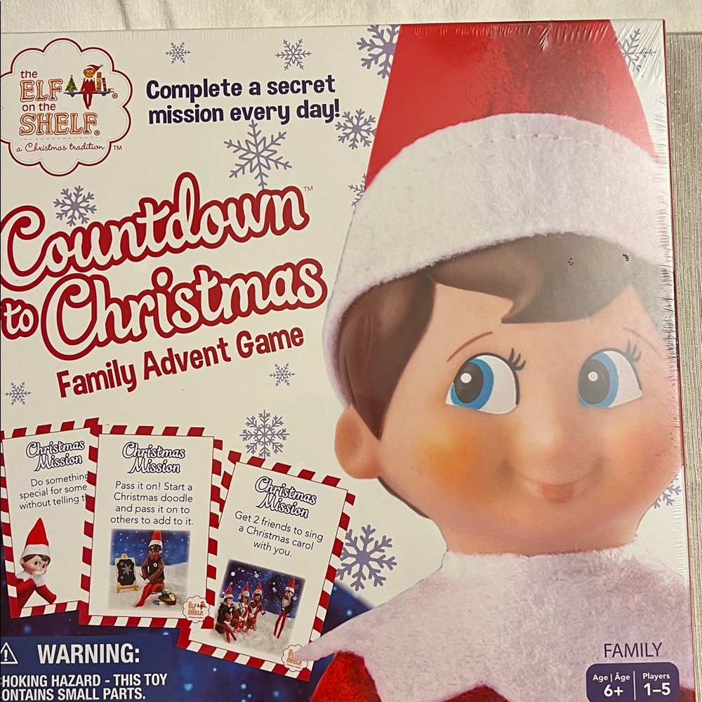 NEW Elf Shelf Countdown To Christmas Advent Game